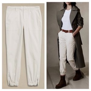 NWT Banana Republic | White Corduroy Slim Utility Pant
